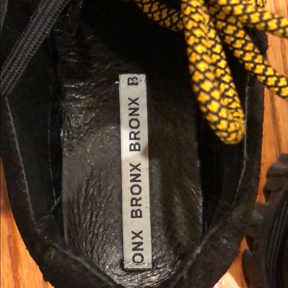 Bronx Jaxstar Black Suede Platform Sneakers - Picture 6 of 8